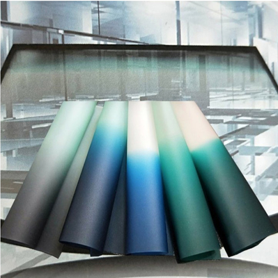 شريط ألوان 100٪ راتينج طازج PVB فيلم للطبقة البينية 0.76 مم لزجاج أمان الزجاج الأمامي